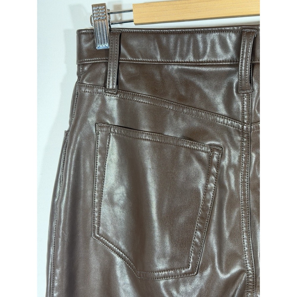 Abercrombie Faux Leather‎ Pants Womens 30 Curve Love High Rise 90s Chic - Picture 14 of 16